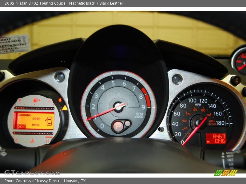 Magnetic Black / Black Leather 2009 Nissan 370Z Touring Coupe