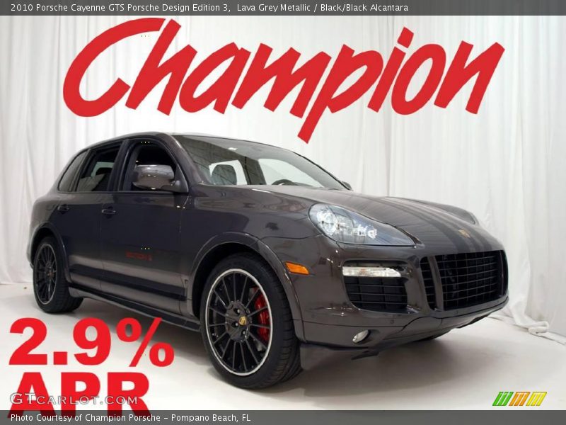 Lava Grey Metallic / Black/Black Alcantara 2010 Porsche Cayenne GTS Porsche Design Edition 3