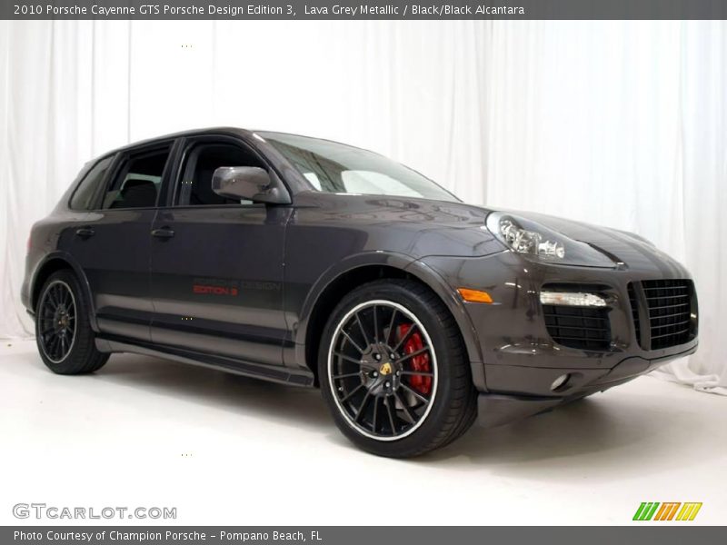 Lava Grey Metallic / Black/Black Alcantara 2010 Porsche Cayenne GTS Porsche Design Edition 3
