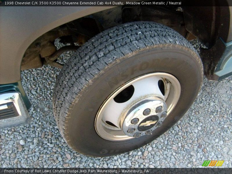 Meadow Green Metallic / Neutral 1998 Chevrolet C/K 3500 K3500 Cheyenne Extended Cab 4x4 Dually