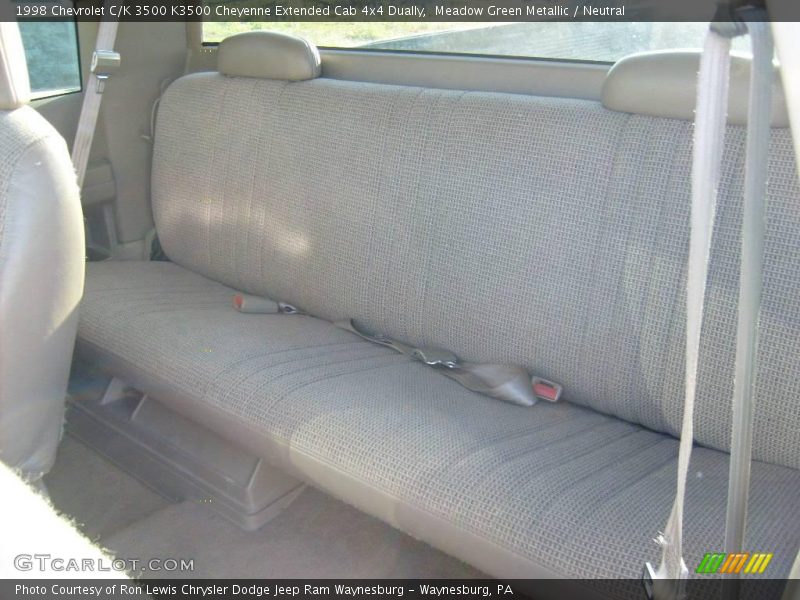 Meadow Green Metallic / Neutral 1998 Chevrolet C/K 3500 K3500 Cheyenne Extended Cab 4x4 Dually