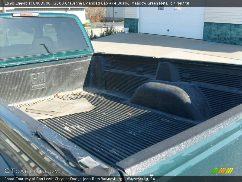 Meadow Green Metallic / Neutral 1998 Chevrolet C/K 3500 K3500 Cheyenne Extended Cab 4x4 Dually