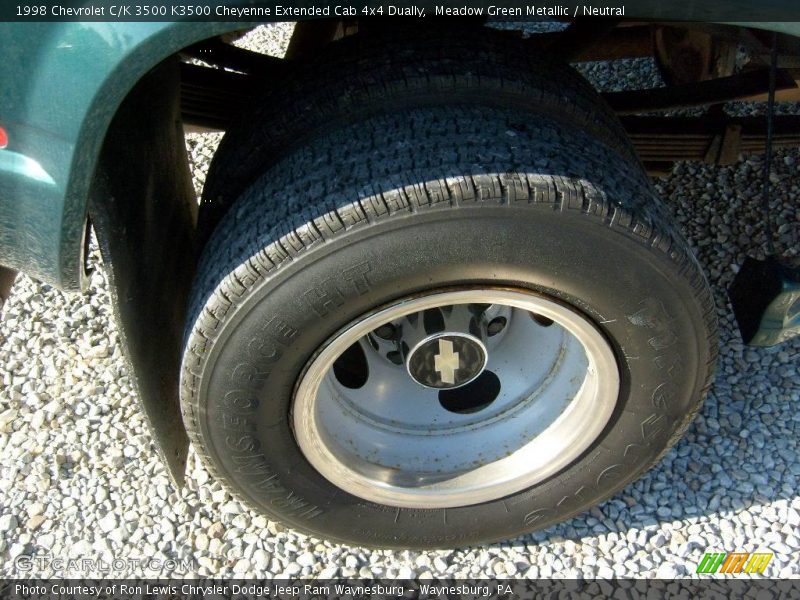Meadow Green Metallic / Neutral 1998 Chevrolet C/K 3500 K3500 Cheyenne Extended Cab 4x4 Dually