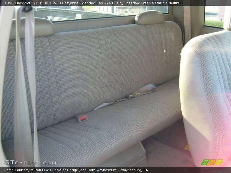 Meadow Green Metallic / Neutral 1998 Chevrolet C/K 3500 K3500 Cheyenne Extended Cab 4x4 Dually