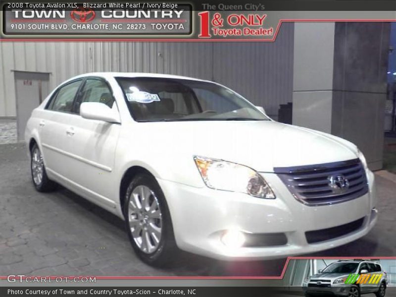 Blizzard White Pearl / Ivory Beige 2008 Toyota Avalon XLS