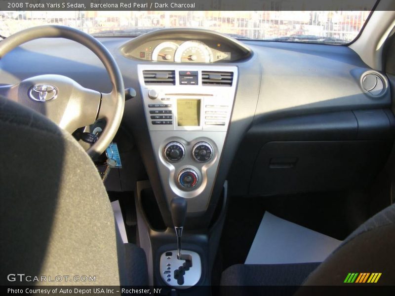 Barcelona Red Pearl / Dark Charcoal 2008 Toyota Yaris S Sedan