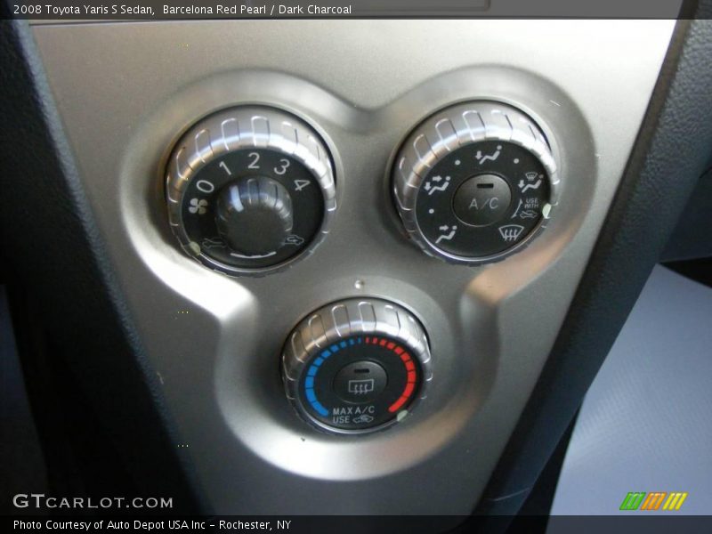 Barcelona Red Pearl / Dark Charcoal 2008 Toyota Yaris S Sedan