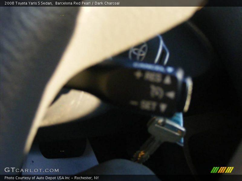 Barcelona Red Pearl / Dark Charcoal 2008 Toyota Yaris S Sedan