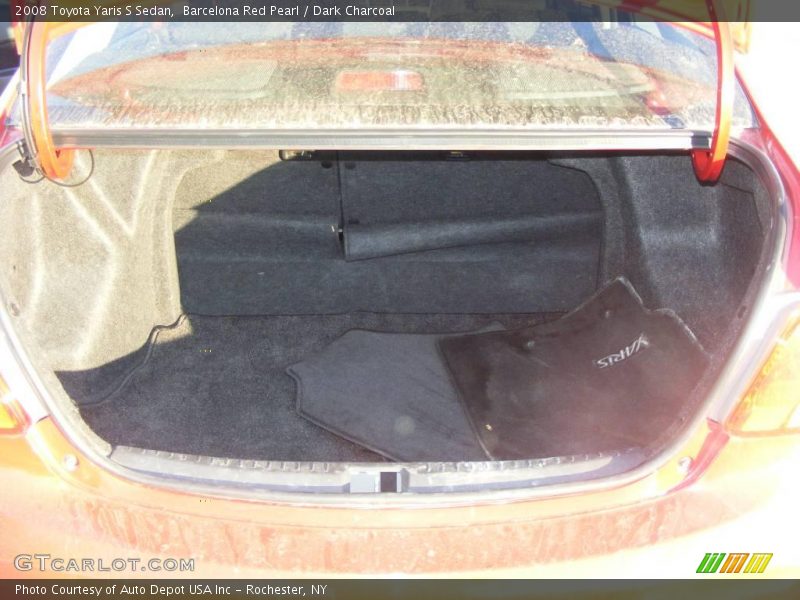 Barcelona Red Pearl / Dark Charcoal 2008 Toyota Yaris S Sedan