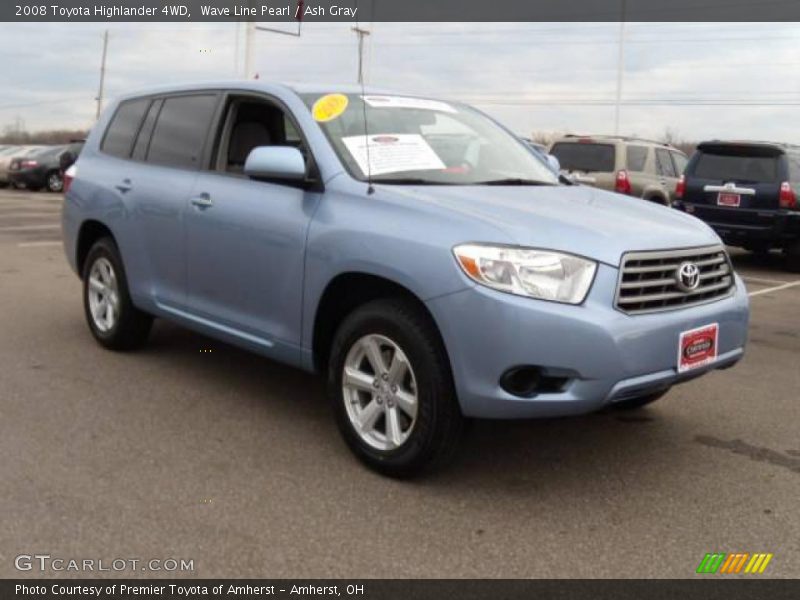 Wave Line Pearl / Ash Gray 2008 Toyota Highlander 4WD