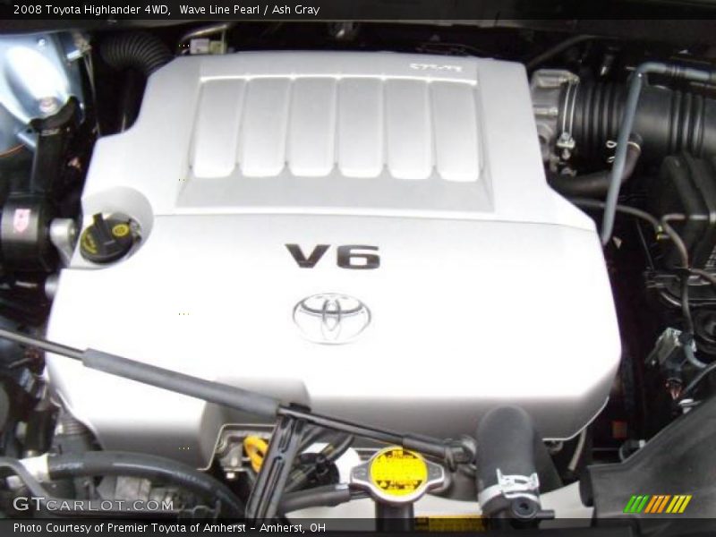 Wave Line Pearl / Ash Gray 2008 Toyota Highlander 4WD