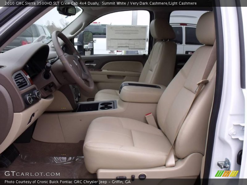 Front Seat of 2010 Sierra 3500HD SLT Crew Cab 4x4 Dually