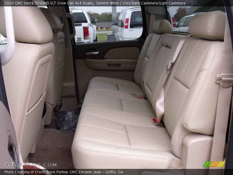 Rear Seat of 2010 Sierra 3500HD SLT Crew Cab 4x4 Dually
