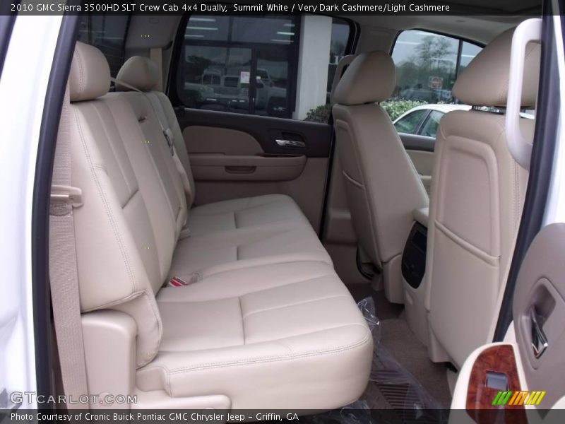 Rear Seat of 2010 Sierra 3500HD SLT Crew Cab 4x4 Dually