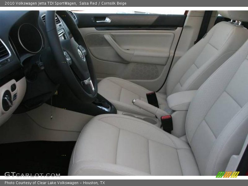 Salsa Red / Cornsilk Beige 2010 Volkswagen Jetta TDI SportWagen