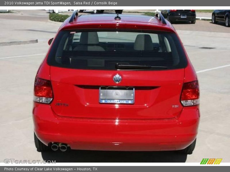 Salsa Red / Cornsilk Beige 2010 Volkswagen Jetta TDI SportWagen