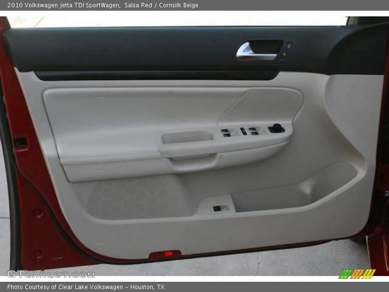 Salsa Red / Cornsilk Beige 2010 Volkswagen Jetta TDI SportWagen