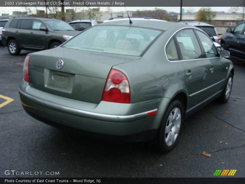 Fresco Green Metallic / Beige 2003 Volkswagen Passat GLX Sedan