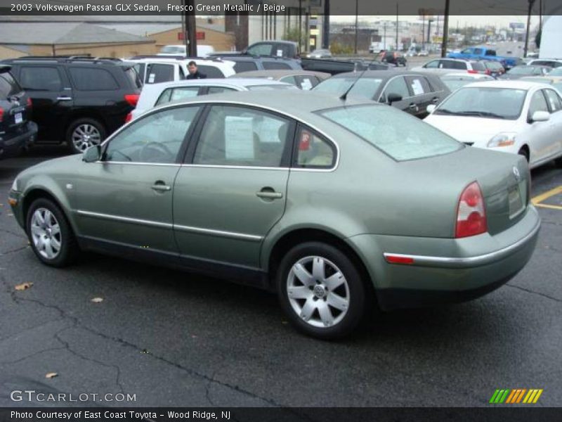 Fresco Green Metallic / Beige 2003 Volkswagen Passat GLX Sedan