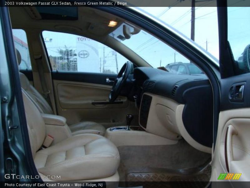 Fresco Green Metallic / Beige 2003 Volkswagen Passat GLX Sedan