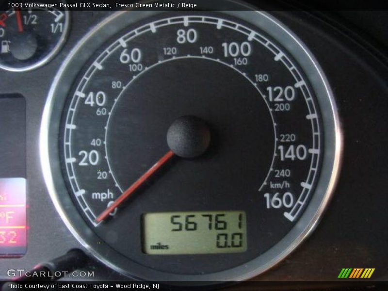 Fresco Green Metallic / Beige 2003 Volkswagen Passat GLX Sedan