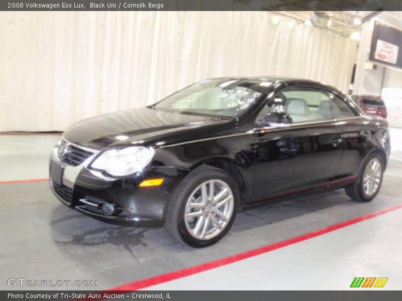 Black Uni / Cornsilk Beige 2008 Volkswagen Eos Lux
