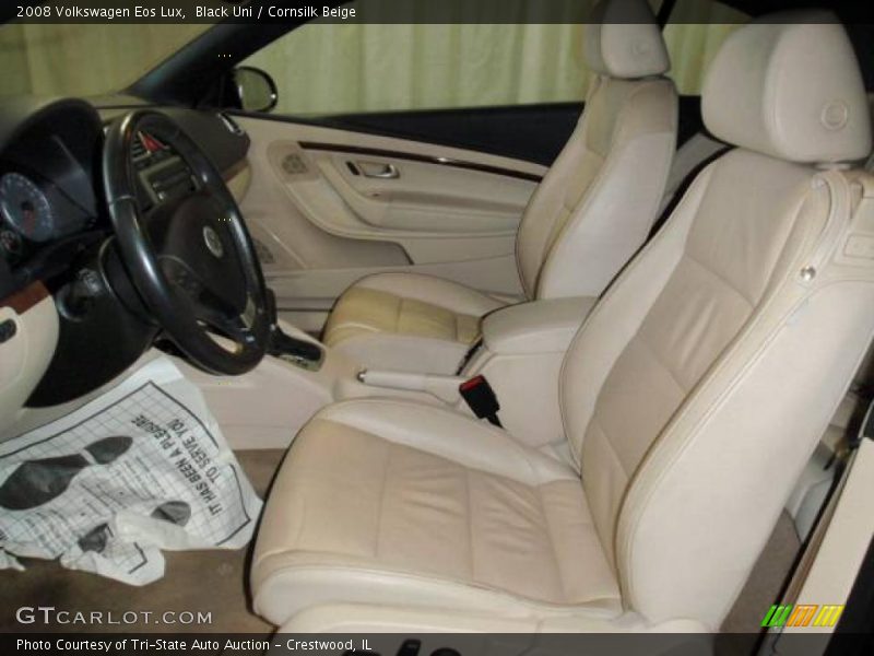 Black Uni / Cornsilk Beige 2008 Volkswagen Eos Lux