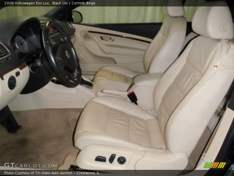Black Uni / Cornsilk Beige 2008 Volkswagen Eos Lux