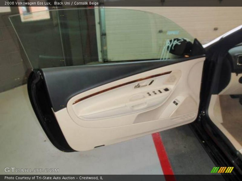 Black Uni / Cornsilk Beige 2008 Volkswagen Eos Lux