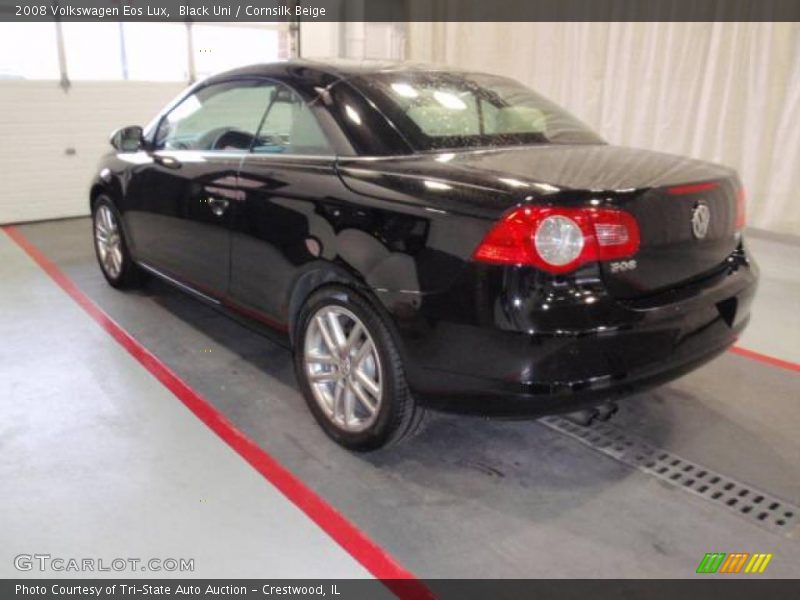 Black Uni / Cornsilk Beige 2008 Volkswagen Eos Lux