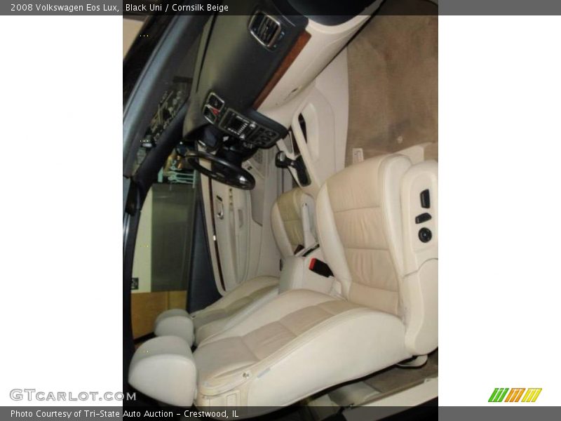 Black Uni / Cornsilk Beige 2008 Volkswagen Eos Lux