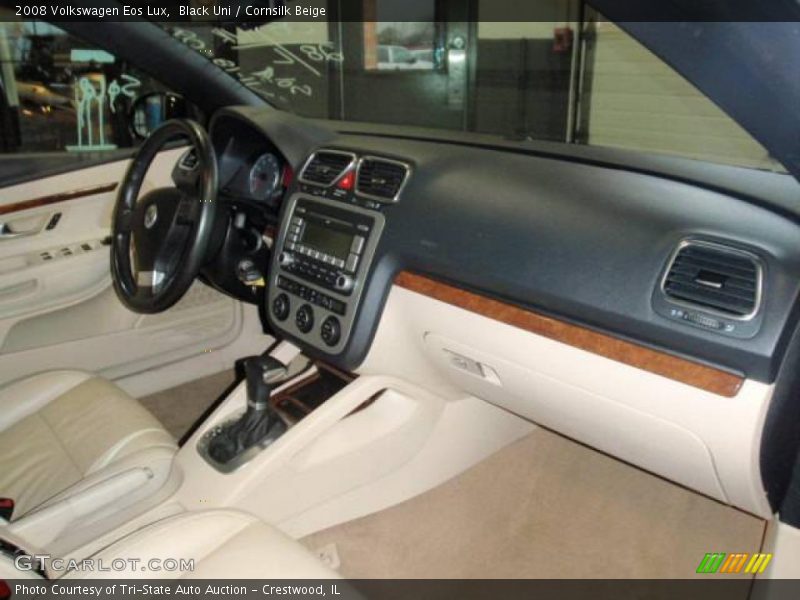 Black Uni / Cornsilk Beige 2008 Volkswagen Eos Lux