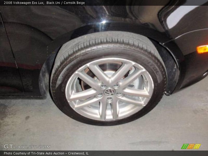 Black Uni / Cornsilk Beige 2008 Volkswagen Eos Lux