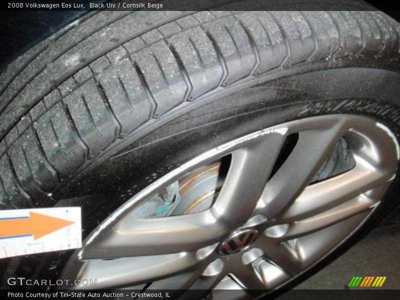 Black Uni / Cornsilk Beige 2008 Volkswagen Eos Lux
