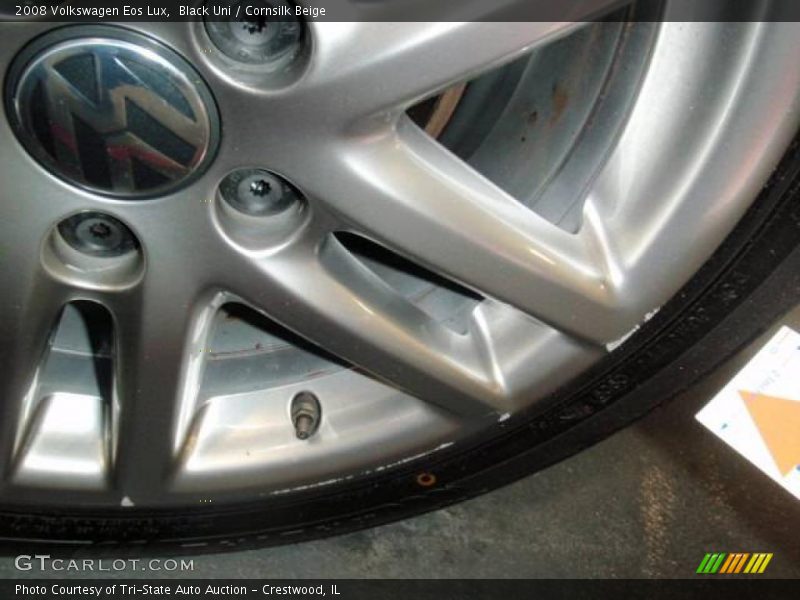 Black Uni / Cornsilk Beige 2008 Volkswagen Eos Lux
