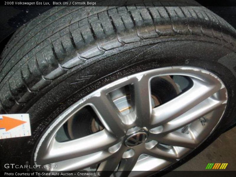 Black Uni / Cornsilk Beige 2008 Volkswagen Eos Lux