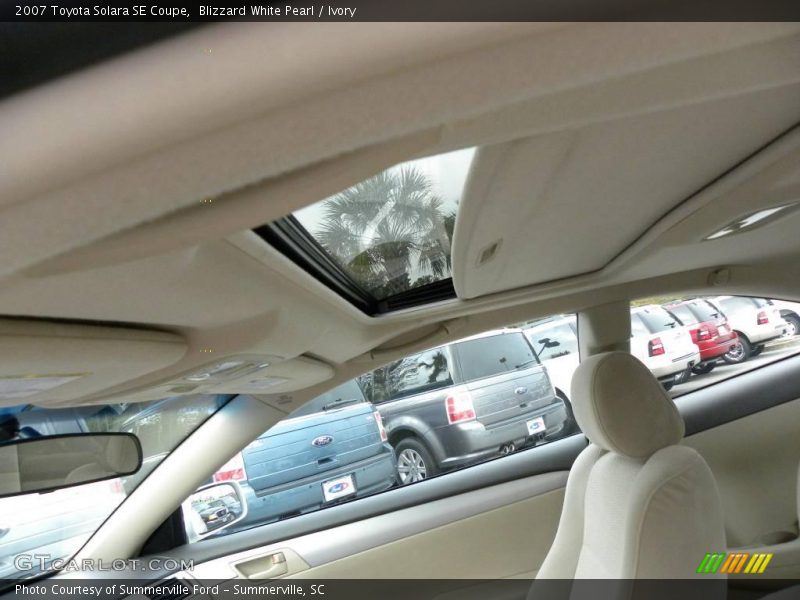 Blizzard White Pearl / Ivory 2007 Toyota Solara SE Coupe