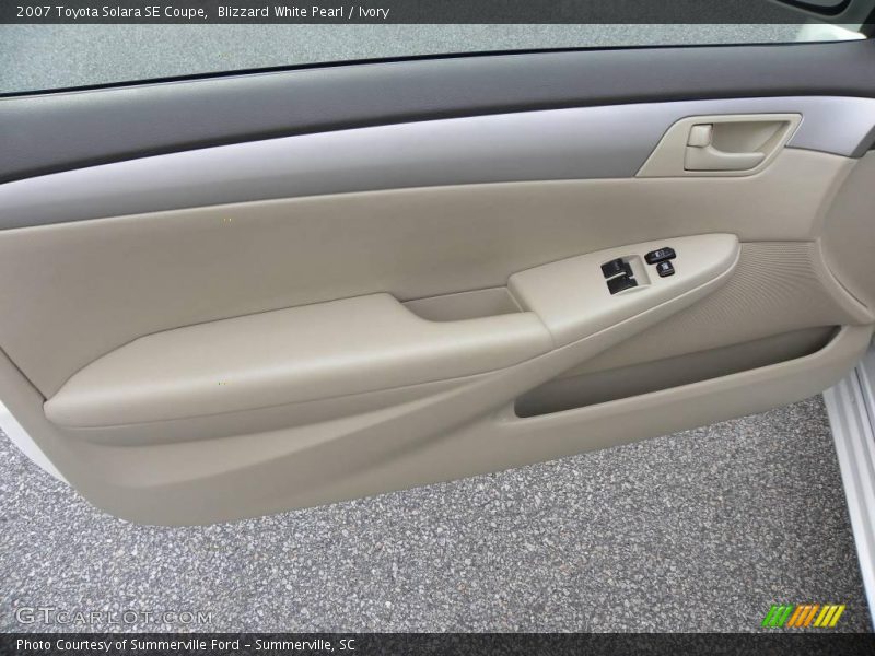 Blizzard White Pearl / Ivory 2007 Toyota Solara SE Coupe