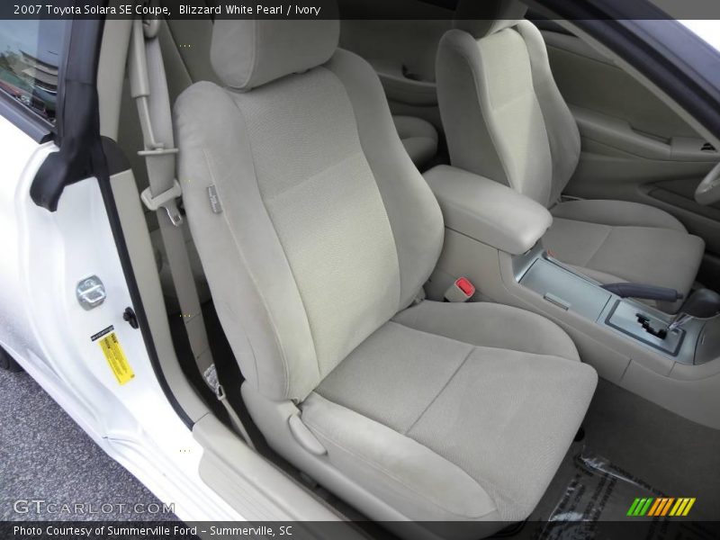 Blizzard White Pearl / Ivory 2007 Toyota Solara SE Coupe