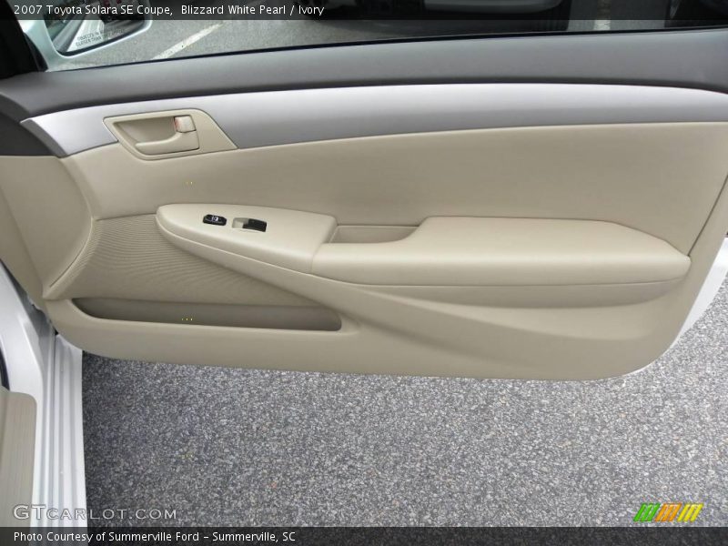 Blizzard White Pearl / Ivory 2007 Toyota Solara SE Coupe