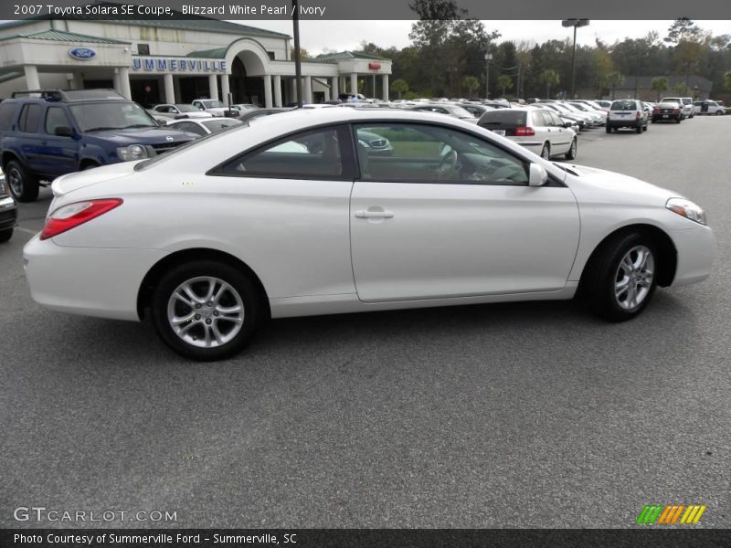 Blizzard White Pearl / Ivory 2007 Toyota Solara SE Coupe