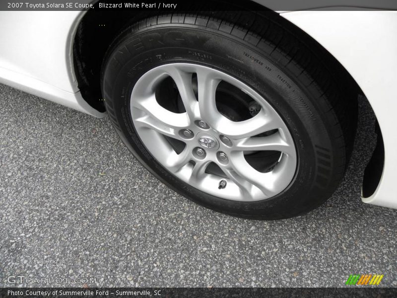 Blizzard White Pearl / Ivory 2007 Toyota Solara SE Coupe