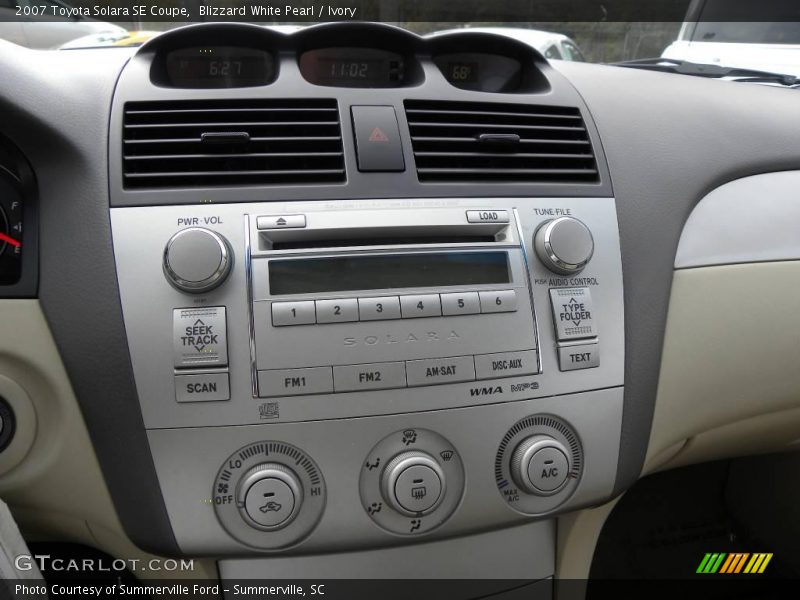 Blizzard White Pearl / Ivory 2007 Toyota Solara SE Coupe