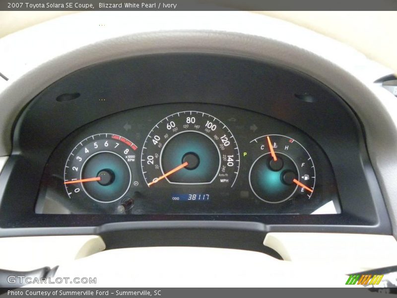 Blizzard White Pearl / Ivory 2007 Toyota Solara SE Coupe