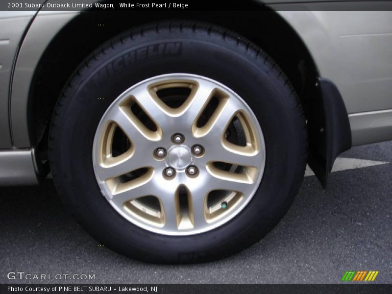 White Frost Pearl / Beige 2001 Subaru Outback Limited Wagon