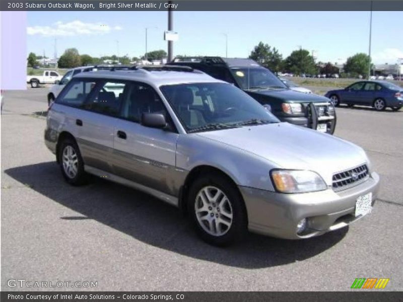 Bright Silver Metallic / Gray 2003 Subaru Outback Wagon