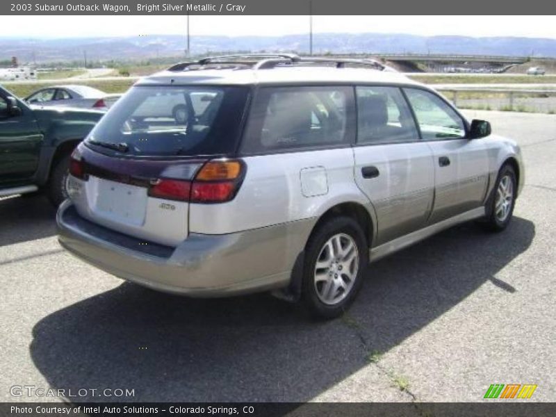 Bright Silver Metallic / Gray 2003 Subaru Outback Wagon