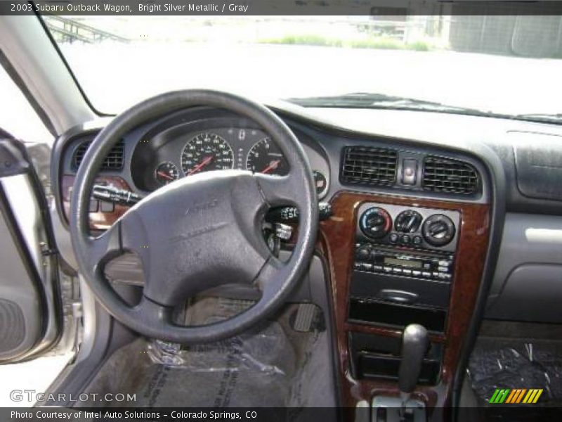 Bright Silver Metallic / Gray 2003 Subaru Outback Wagon