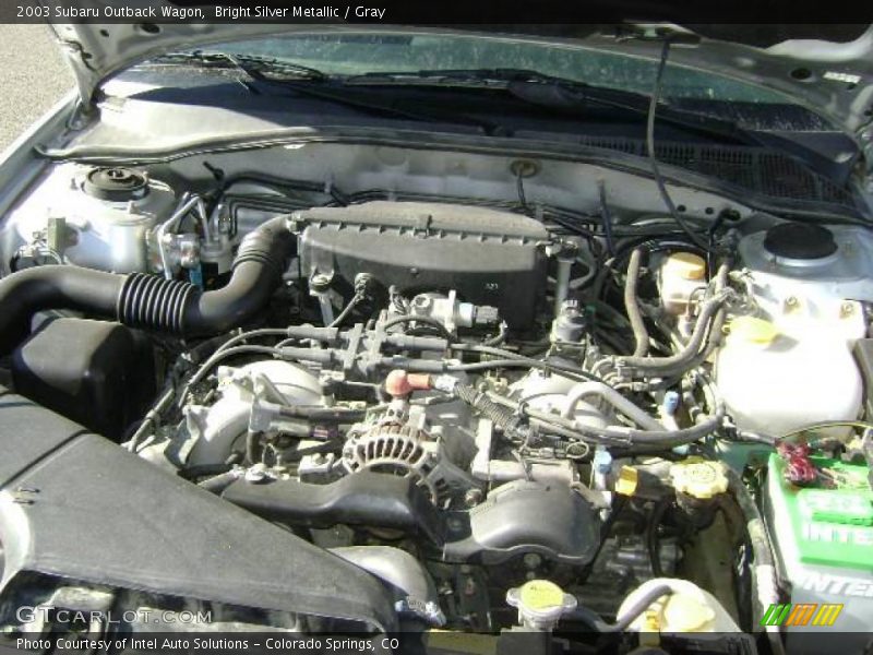 Bright Silver Metallic / Gray 2003 Subaru Outback Wagon