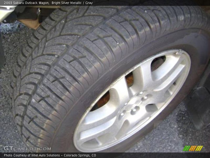 Bright Silver Metallic / Gray 2003 Subaru Outback Wagon